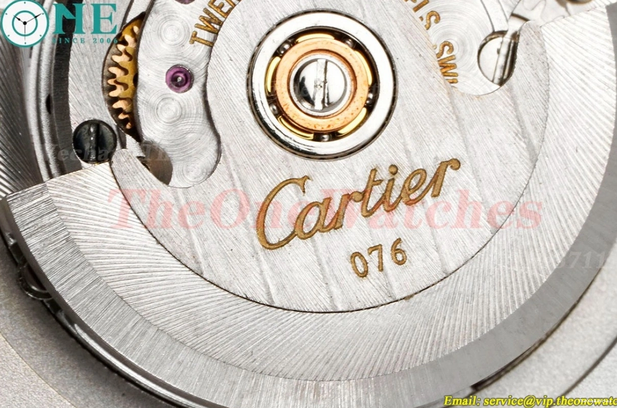 Ballon YG De Stk Bleu Wht 3KF Cartier A076 SS 36mm 0426